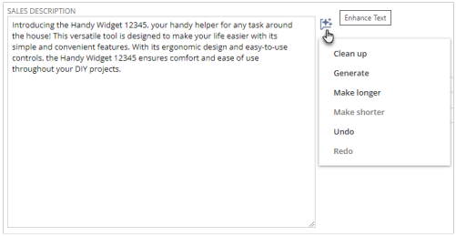 netsuite ai text enhance